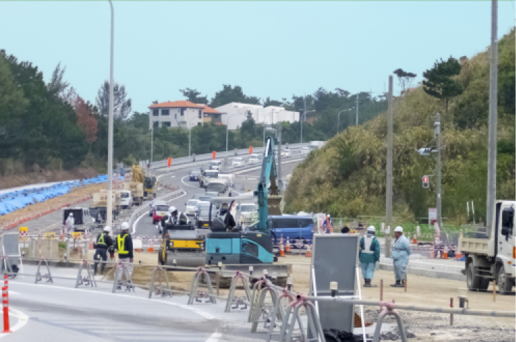 公共土木工事や造成工事の現場作業